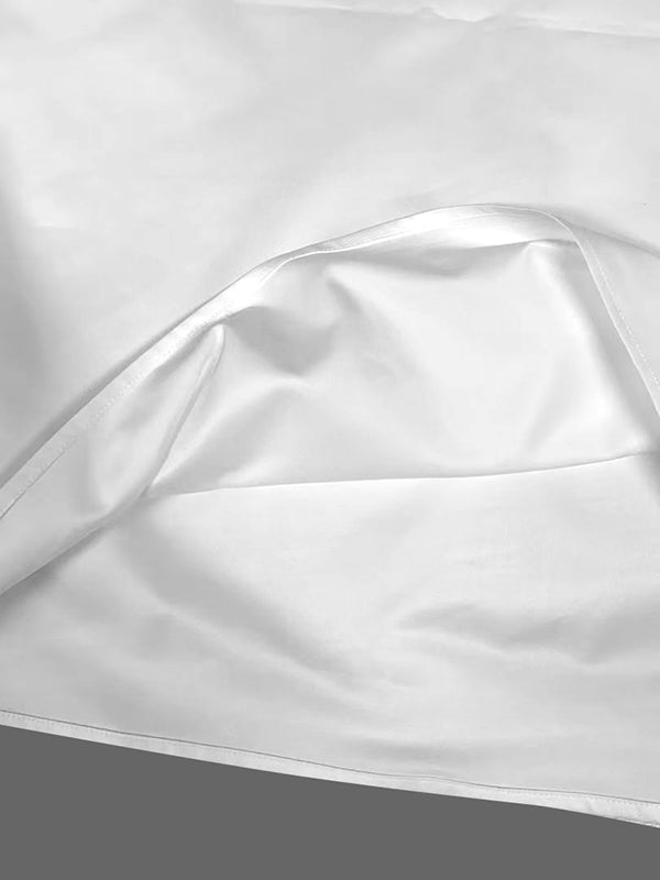 Chemisiers et chemises amples sans manches à col montant et boucle de couleur unie