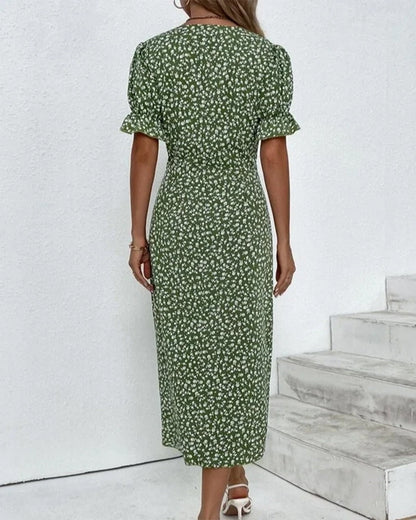 Charlene™ | Fresh Bloom V-Neck Dress