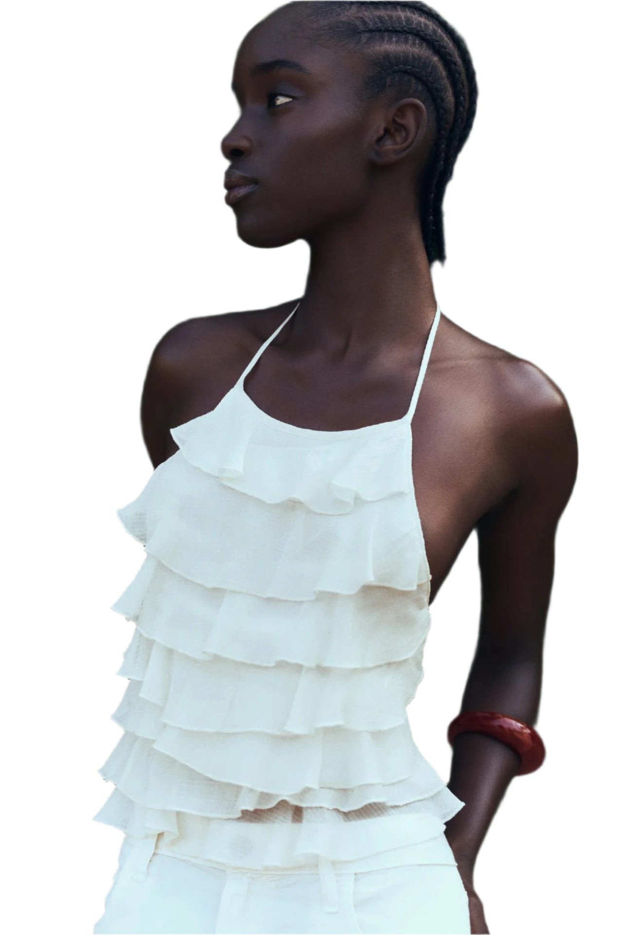 Women Halter Neck Top | Sleeveless | Backless Bow Top | Off Shoulder