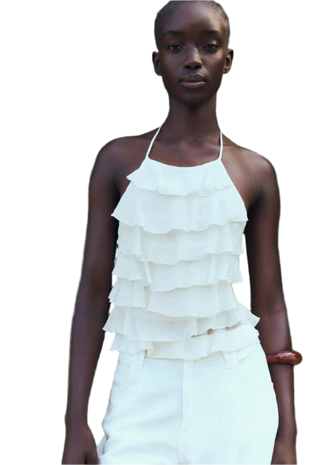 Women Halter Neck Top | Sleeveless | Backless Bow Top | Off Shoulder