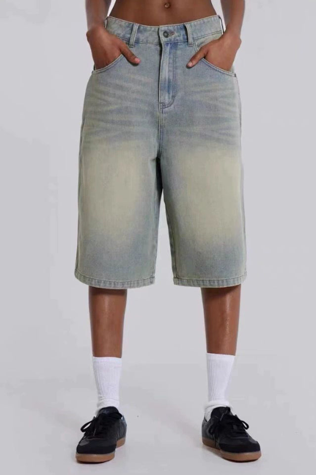 Light Wash Jumbo Jorts