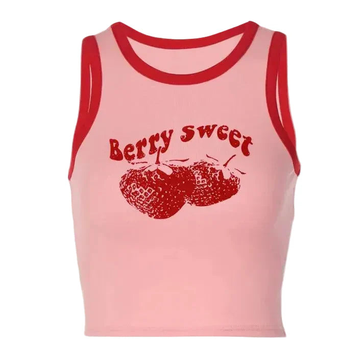 Women Summer Tank Top | Vintage Print | Crop Top | Tee