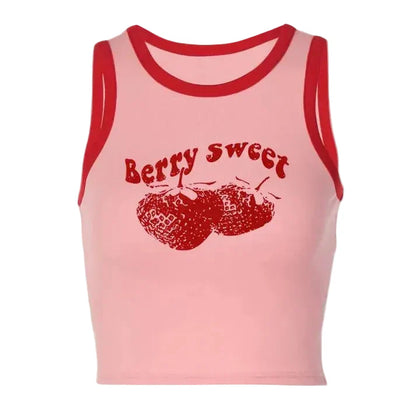Women Summer Tank Top | Vintage Print | Crop Top | Tee