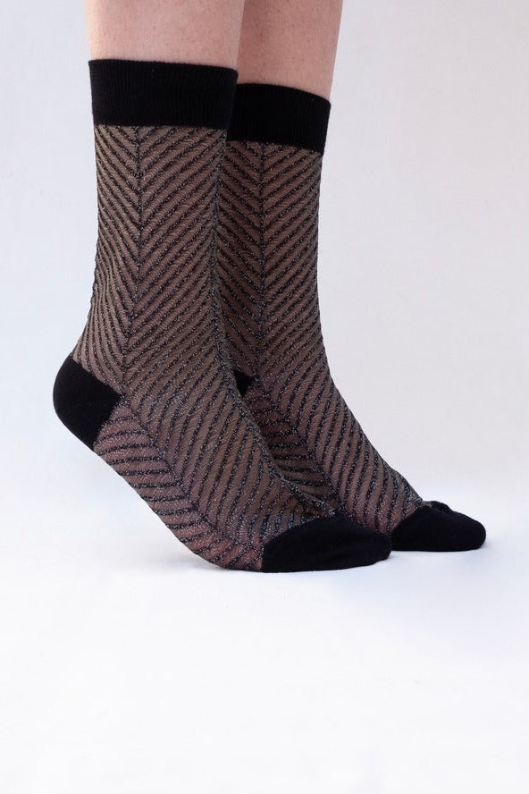 Silver Fir Sheer Socks