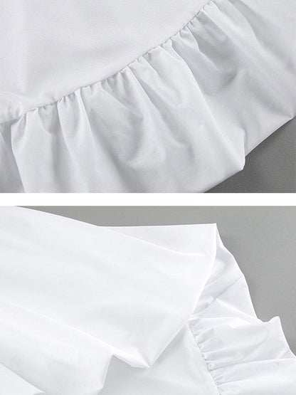 High-Low Sleeveless Elasticity Pleated Solid Color Split-Joint Tube Blouses&Shirts Tops