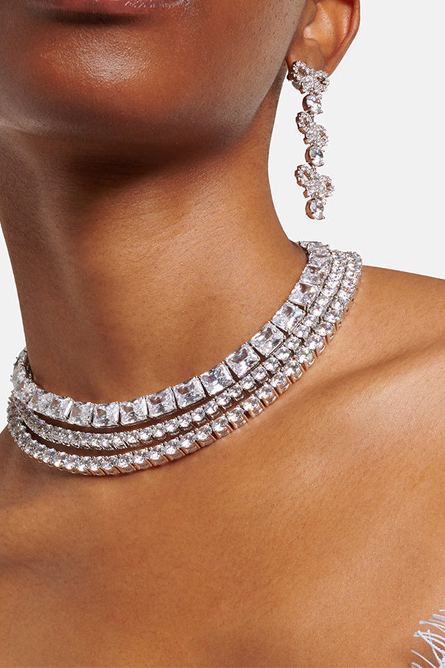 Alice Multi-layer Crystal Choker