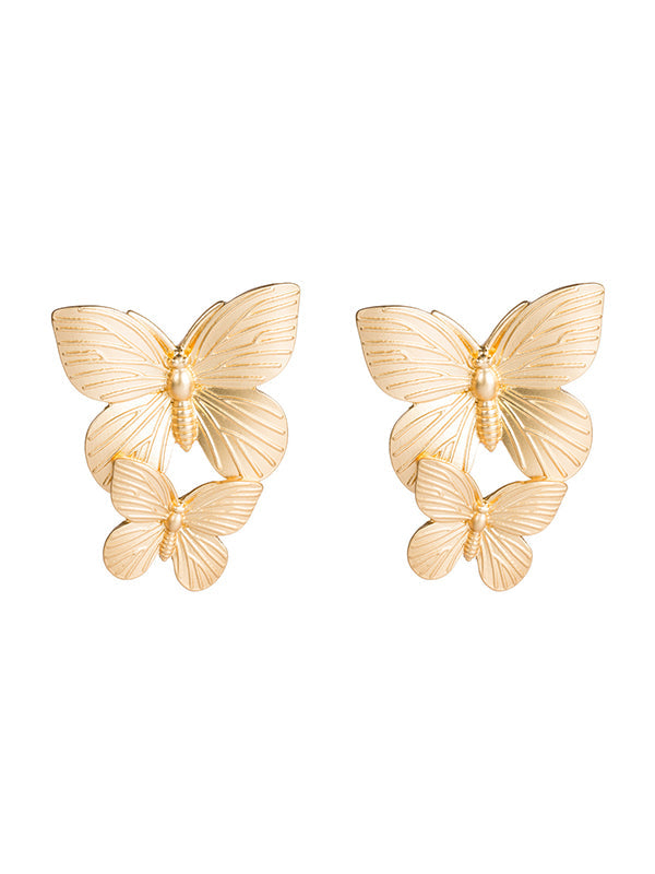 Boucles d'oreilles pendantes en forme de papillon Normcore 