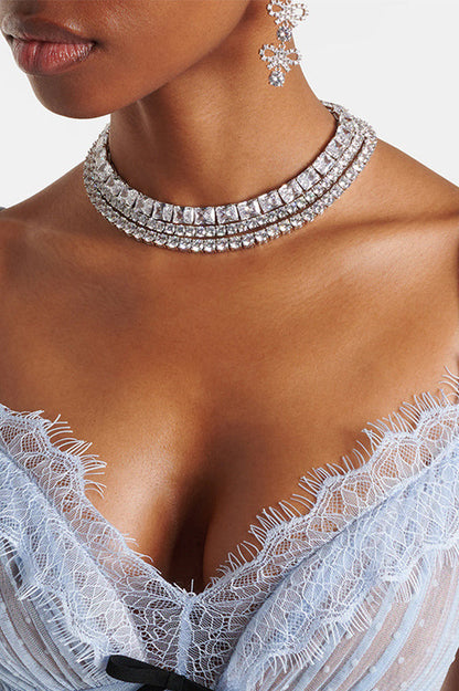 Alice Multi-layer Crystal Choker