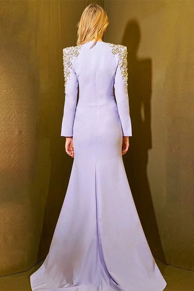 Abigail Embellished V-Neck Maxi Dress