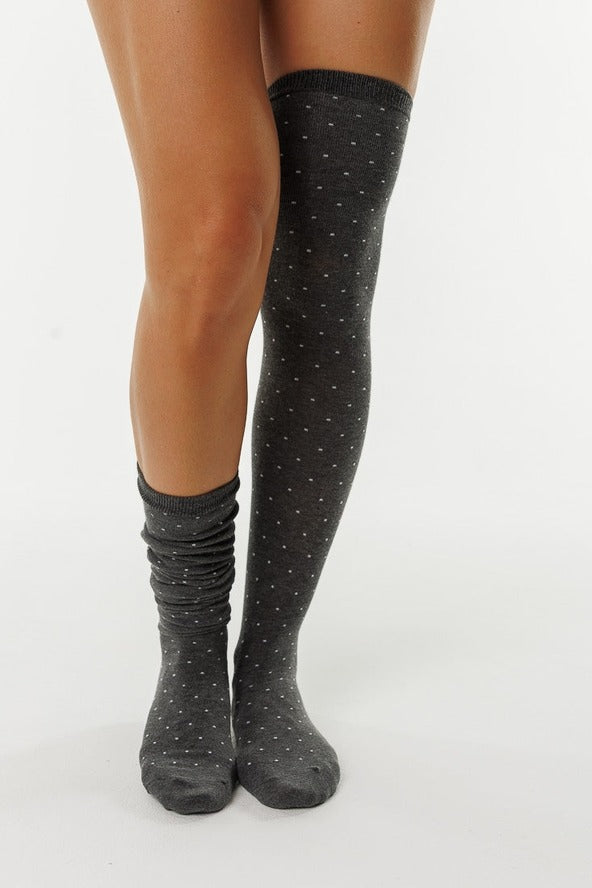 Long Polka Dot Socks