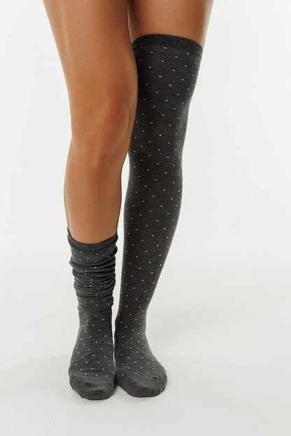 Long Polka Dot Socks