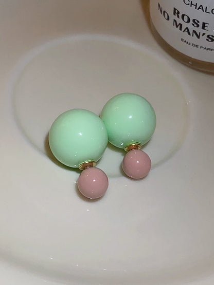 Geometric Earrings Accessories GREEN One_size