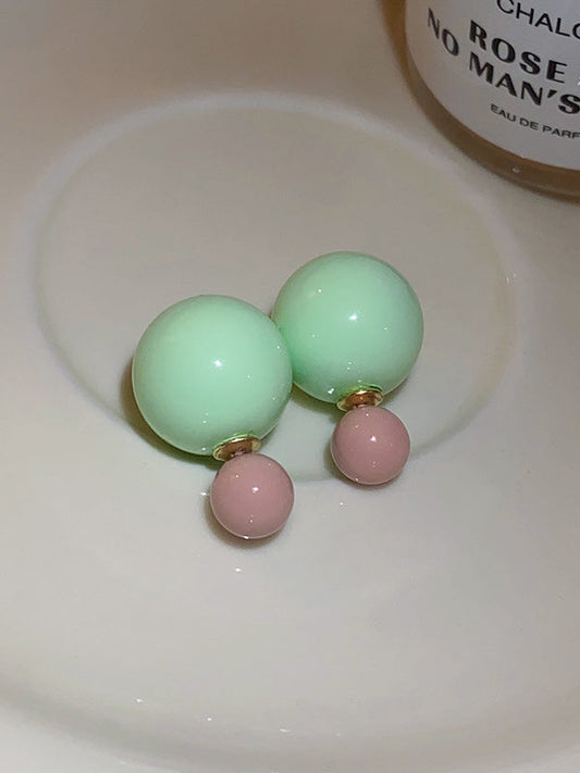 Geometric Earrings Accessories GREEN One_size