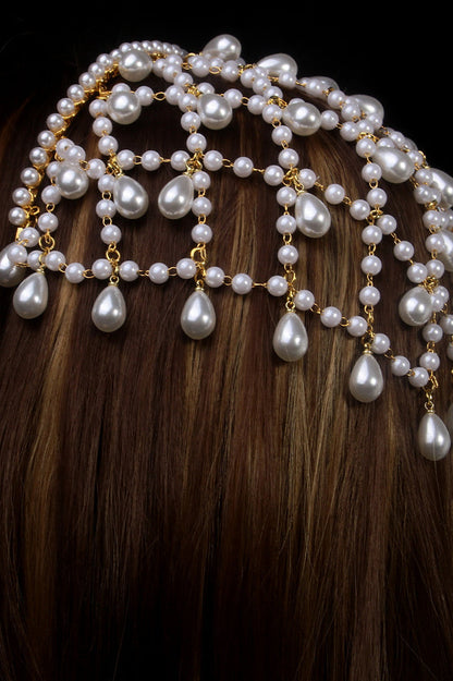 Elosung Bohemian Pearl Hair Ornament