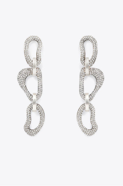 Eileen Crystal Link Drop Earrings