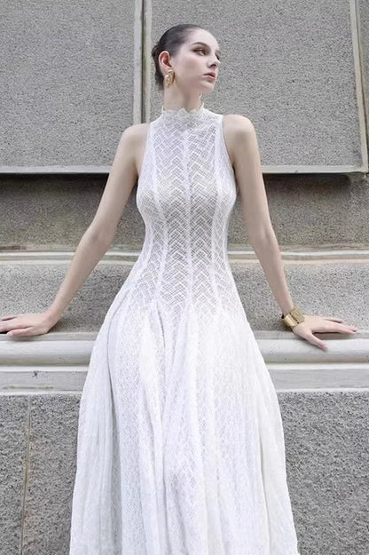 Lucas Black Lace Sleeveless Dress