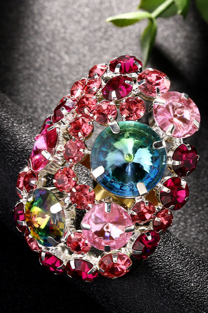 Rosalind Colorful Crystal Round Rings