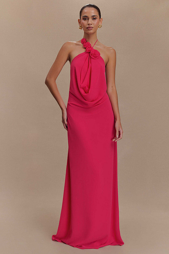 Rosalia Cowl Neck Maxi Dress