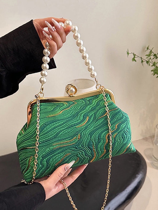 Geometric Contrast Color Handbags Crossbody Bags