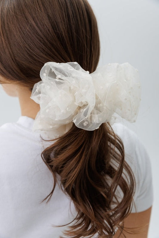 Large Tulle Scrunchies