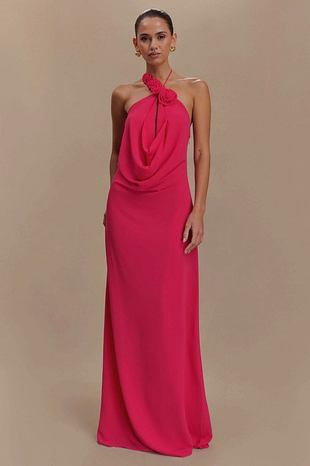 Rosalia Cowl Neck Maxi Dress