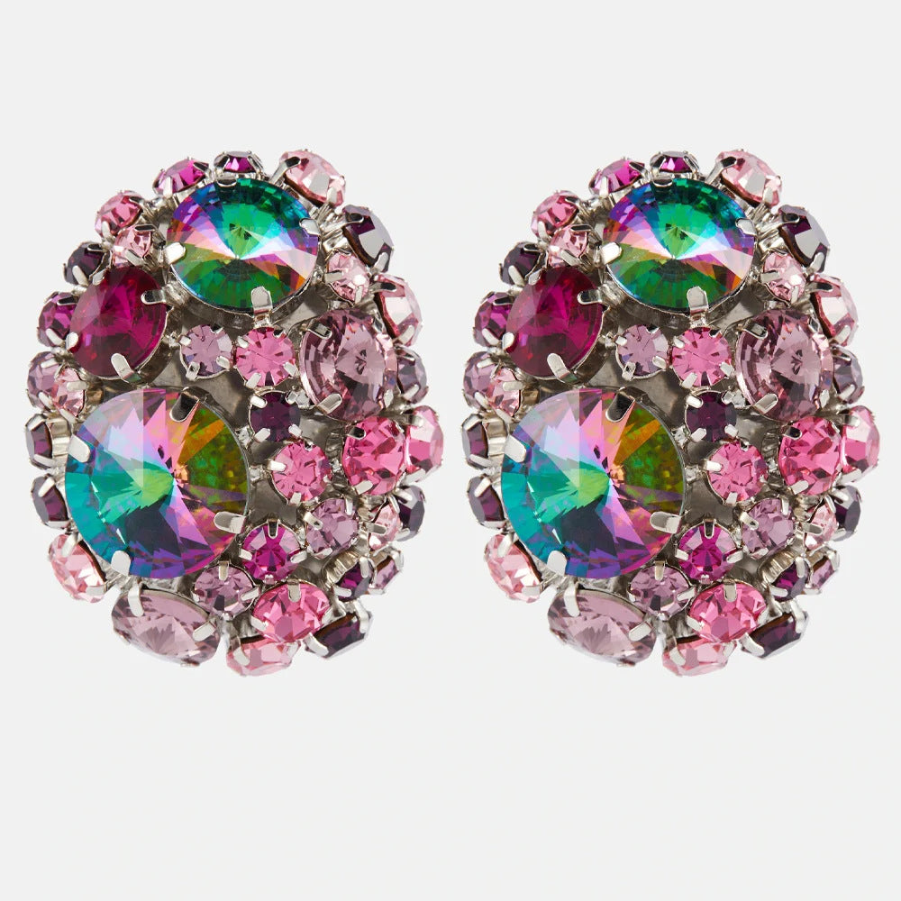 Nora Crystal Ear Clip Earrings
