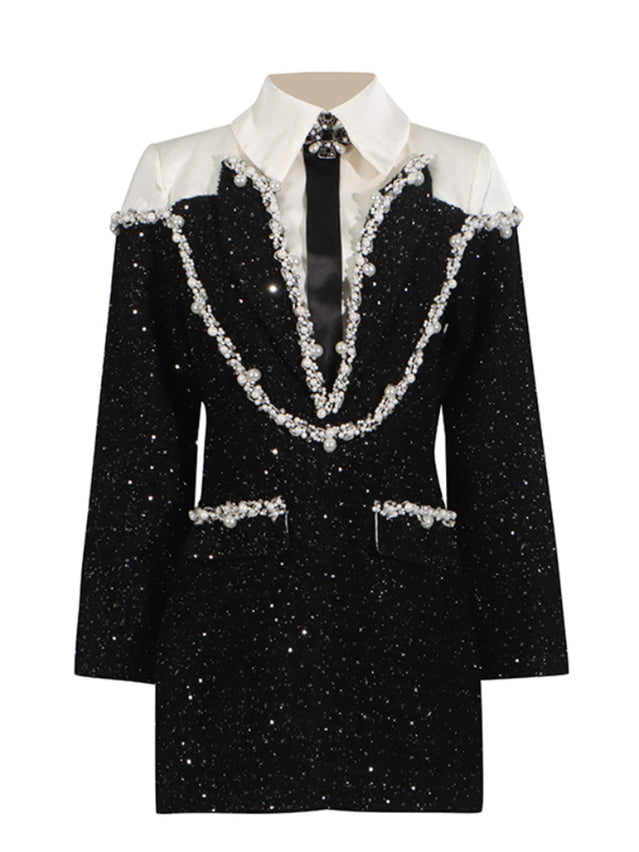 Cassidy Pearl Blazer Dress