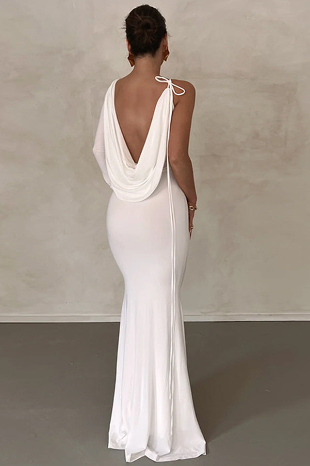 Meliora One Shoulder Backless Maxi Dress