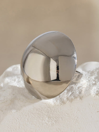 Geometric Shiny Rings Accessories SILVER One_size