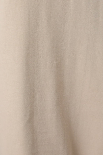Round Neck Lace Joined T-Shirt Maxi Dress