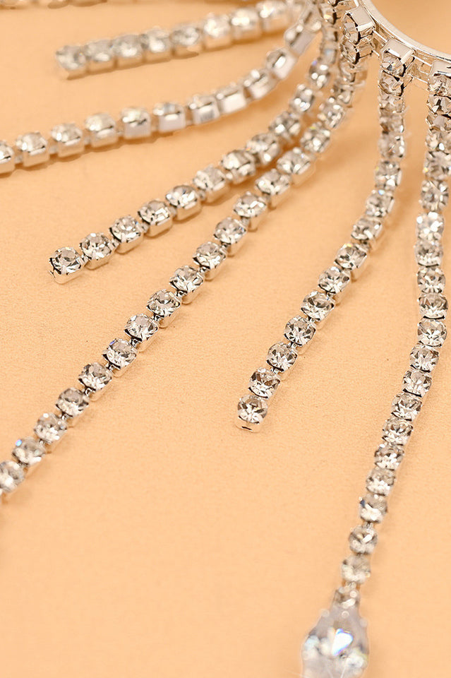 Kacey Rhinestone Tassel Ring