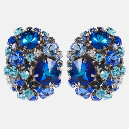 Nora Crystal Ear Clip Earrings