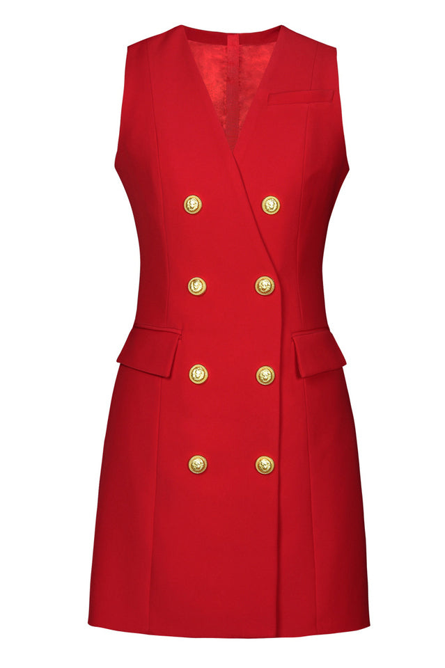 Sleeveless Blazer Dress