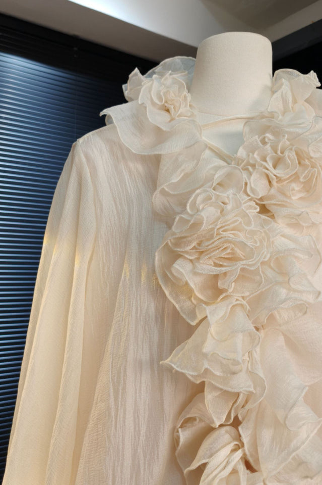 Olive Puff Sleeve Tiered Mini Dress