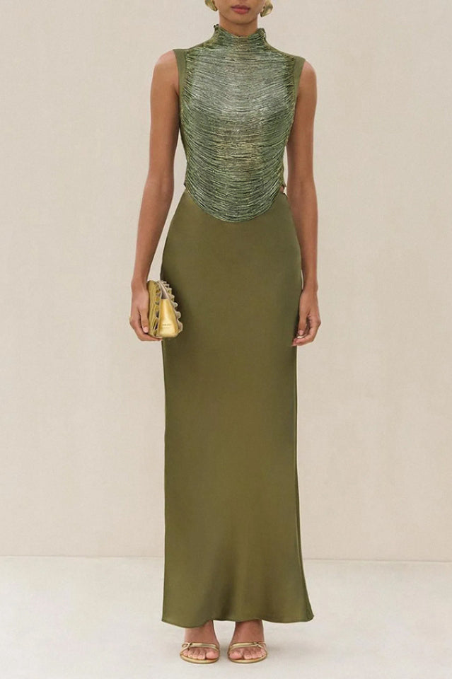 Fedde Fringe Satin Skirt Set