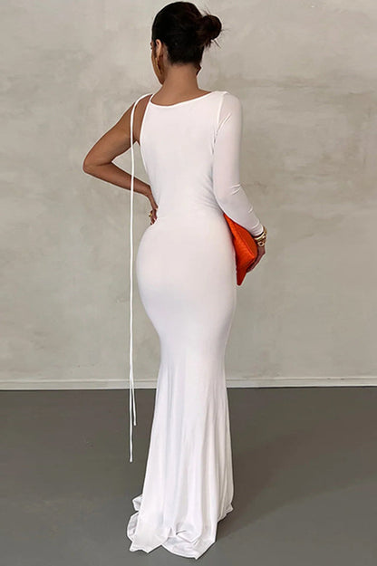 Meliora One Shoulder Backless Maxi Dress