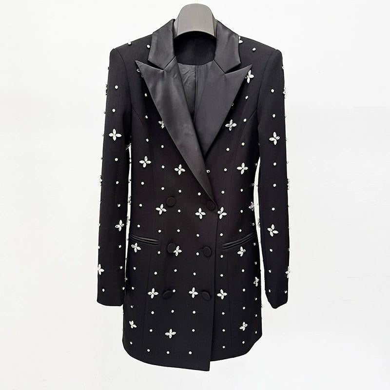 FABIA Crystals Blazer Bodycon Dress