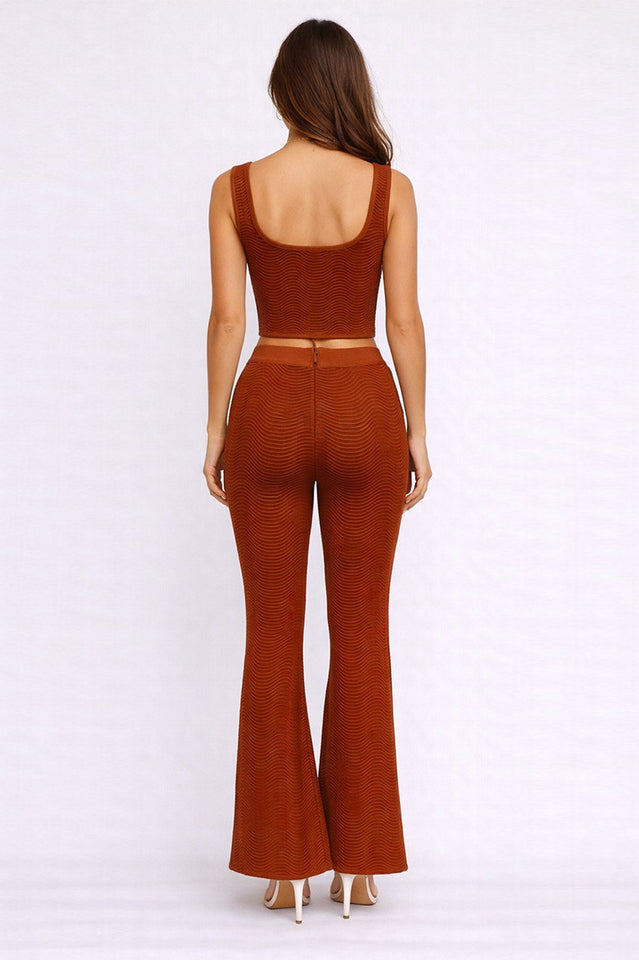 Ribbed Two Piece Jumpsuit