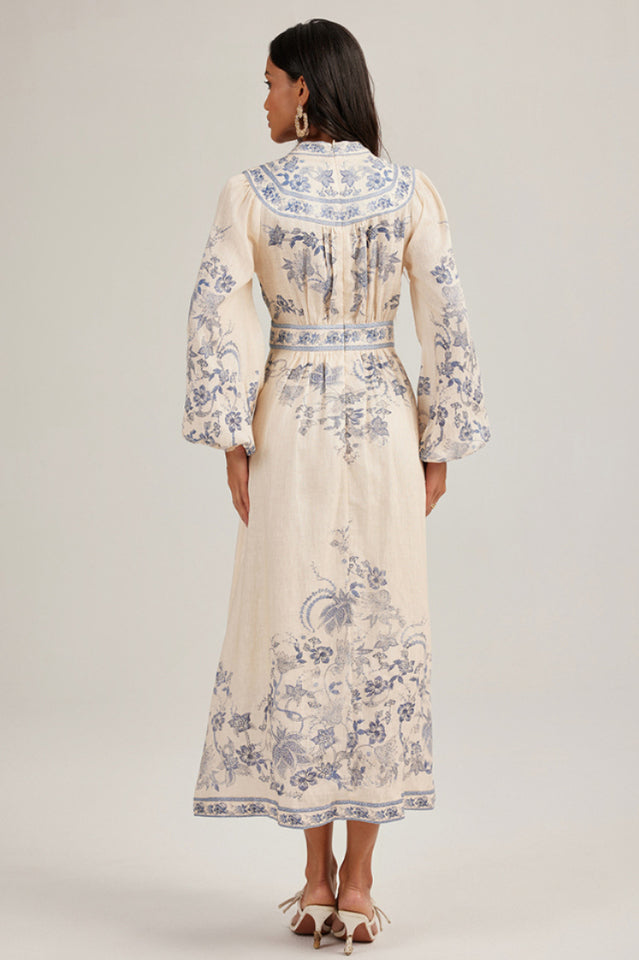 Melody Patterned Print Maxi Dress