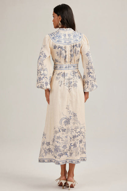 Melody Patterned Print Maxi Dress