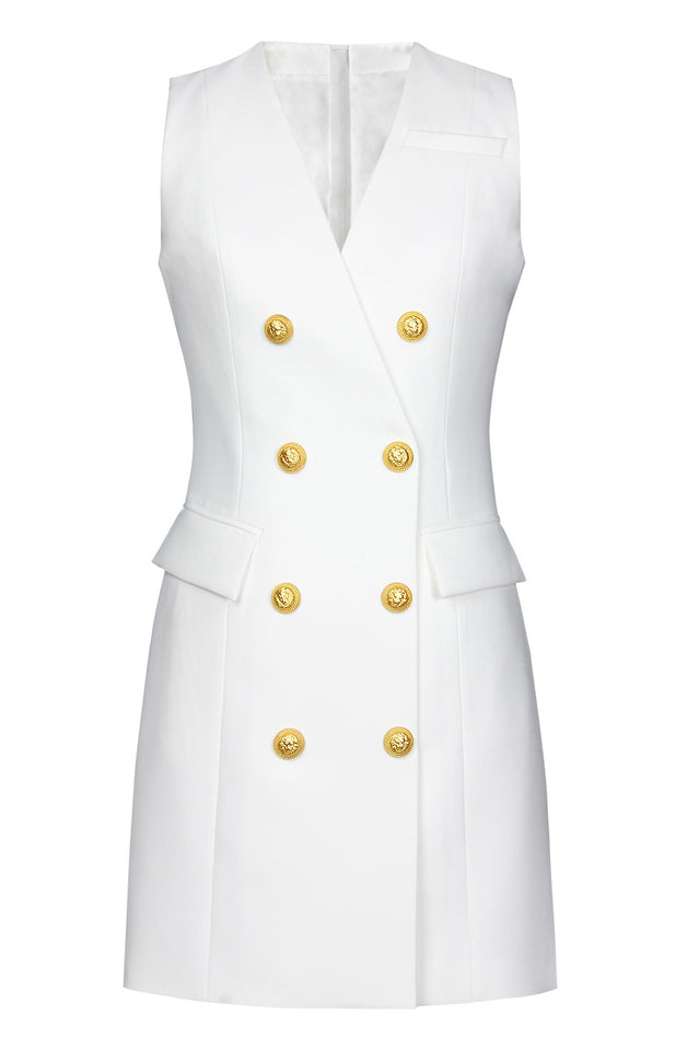 Sleeveless Blazer Dress