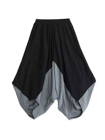 Harem Pants Irregular Clipping Split-Joint Casual Pants Bottoms