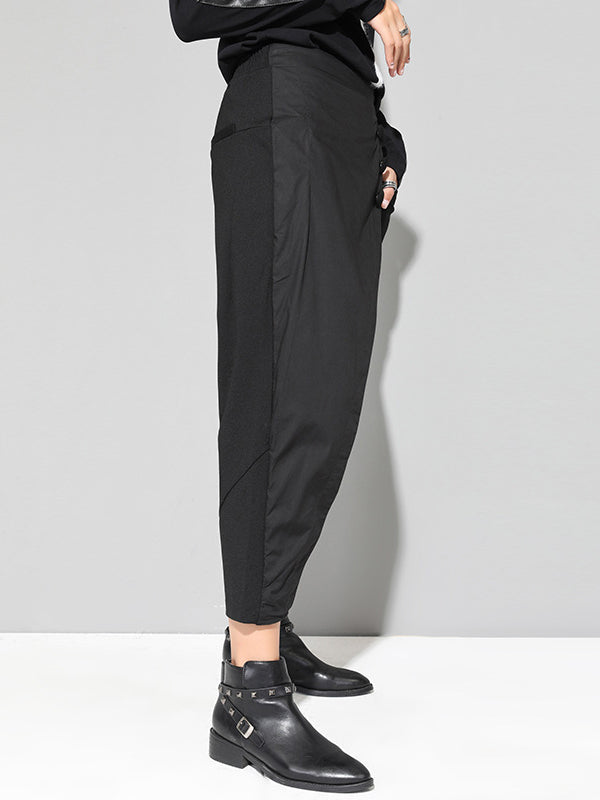 Leisure Fashion Irregularity Solid Color Harem Pants