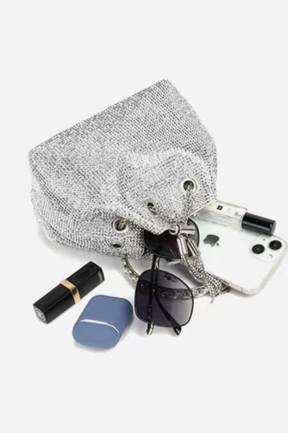 Mattea Crystal Embellished Bucket Bag