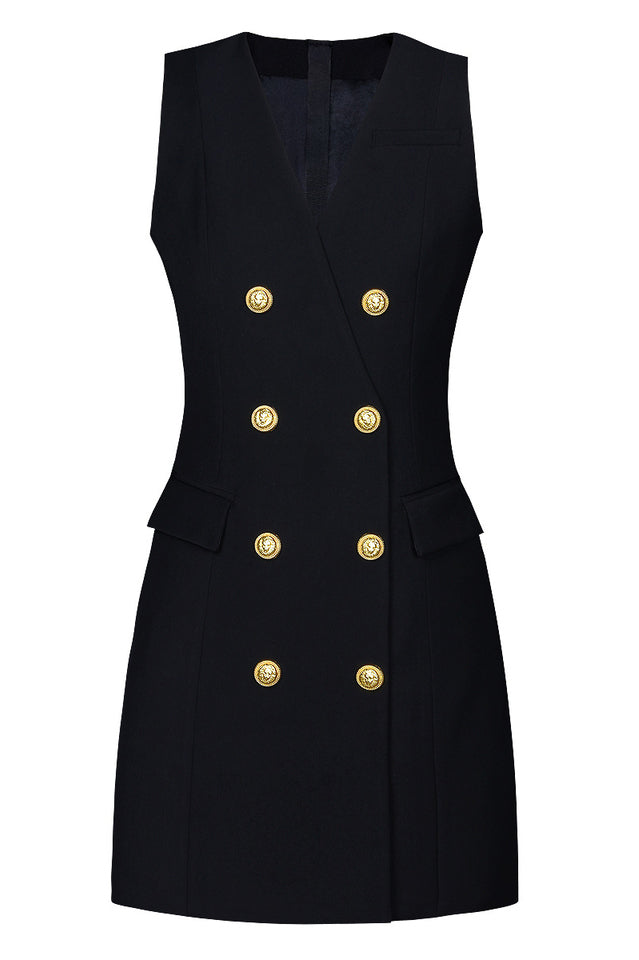 Sleeveless Blazer Dress