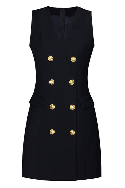Sleeveless Blazer Dress