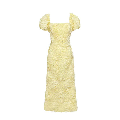 Molly Floral Applique Midi Dress