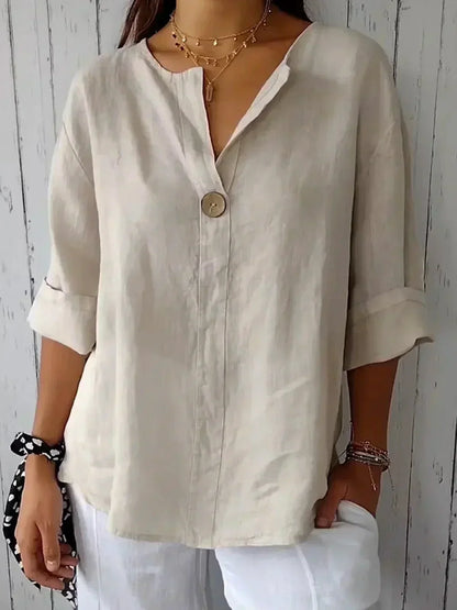 Angela™ | Casual V-Neck Blouse