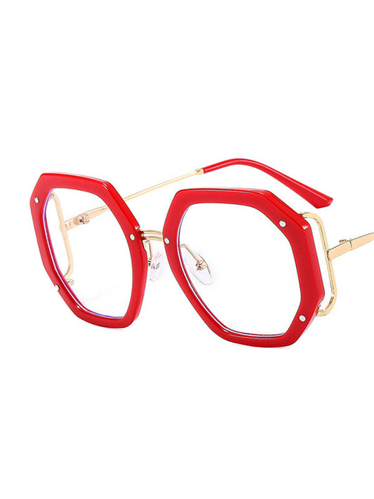 Geometric Glasses & Goggles RED One_size