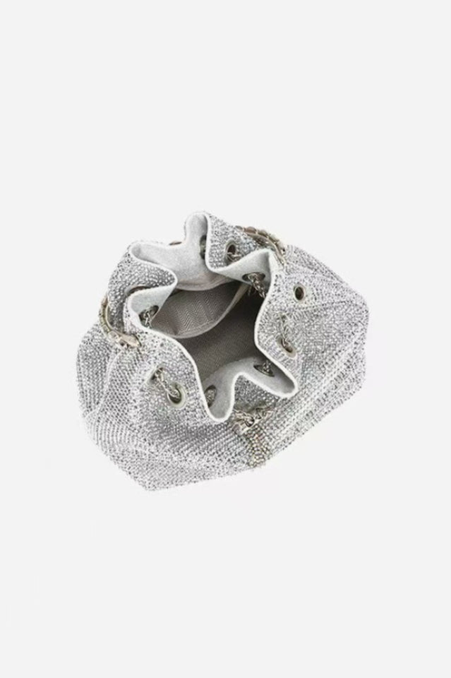 Mattea Crystal Embellished Bucket Bag